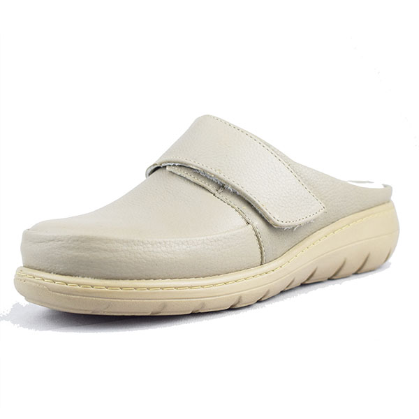 Sabot pour femme s010-1 beige cuir .......... .....  sabots femme Maroc